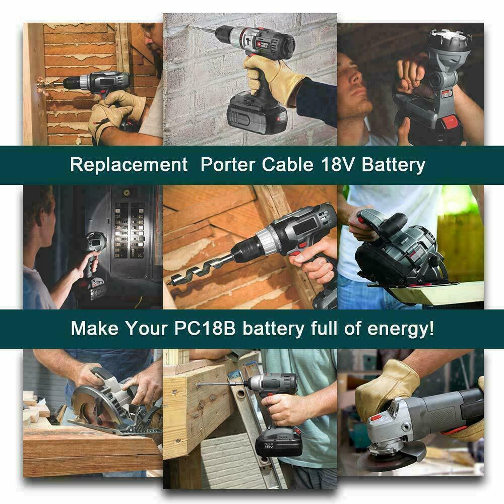 18V Battery for Porter Cable PC186CS PCC489N PC18BL PC18BLEX 18V Battery for Porter Cable PC186CS PCC489N PC18BL PC18BLEX